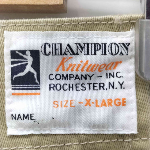 チャンピオン Champion ランタグ復刻 Broken Chino Pant ブロークンチノパンツ パッチワーク クロップド パンツ  メンズ  XL
